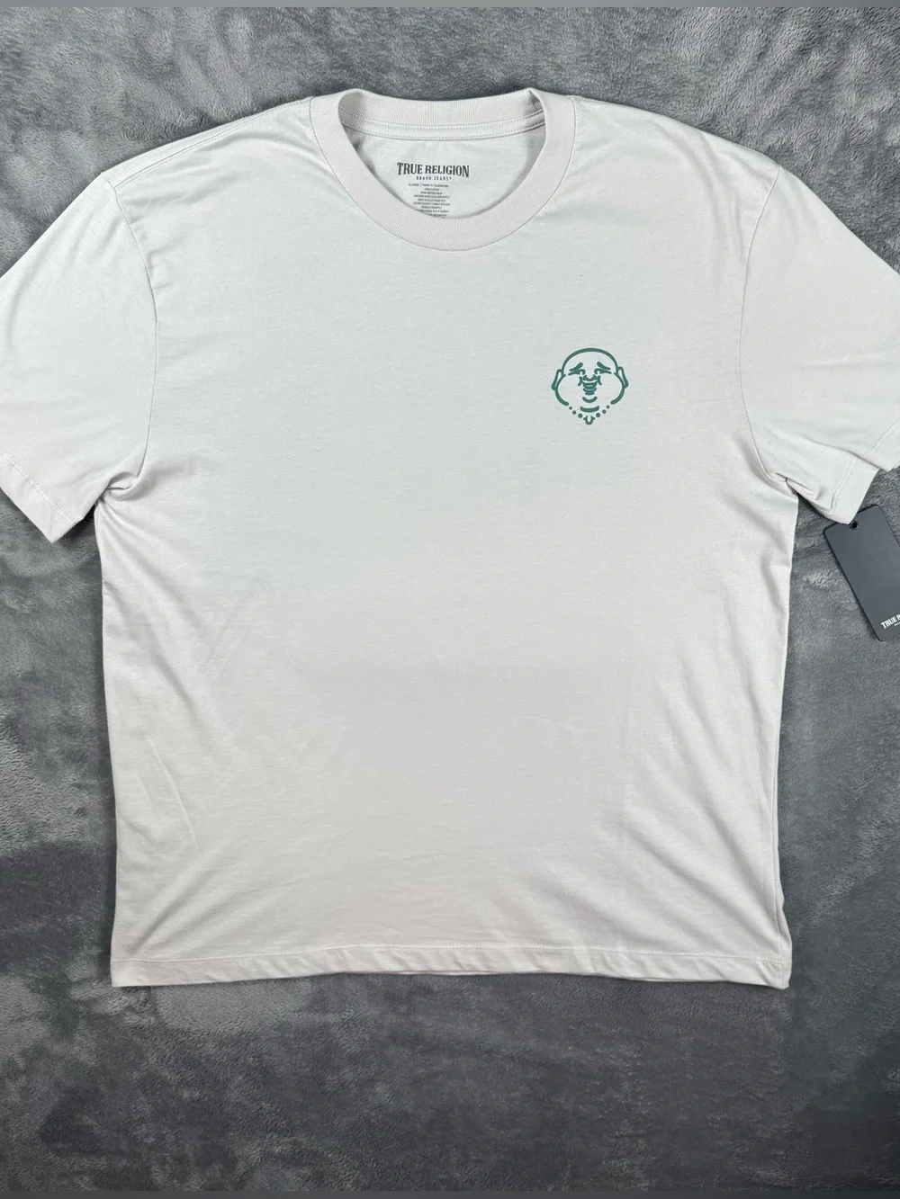 NWT True Religion Horseshoe Graphic Tee XL Quiet Grey Streetwear